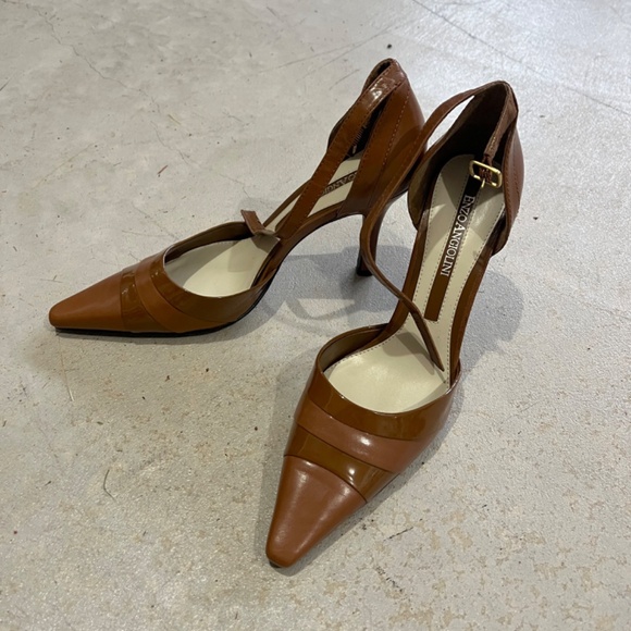 NIB Enzo Angiolini, Camel Color, Leather 3" Pumps Heels 6.5M - Picture 3 of 3